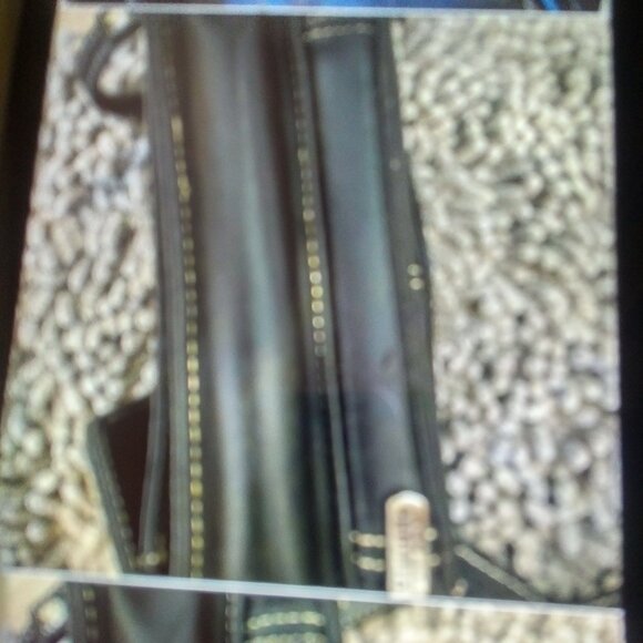 Black Italian designed shoulder bag - Picture 7 of 13